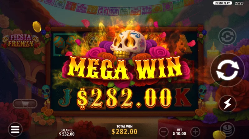 Fiesta Frenzy - μεγάλη νίκη σε λειτουργία Free Spins